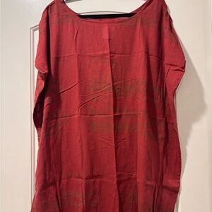 Elegant Red Women's Blouse